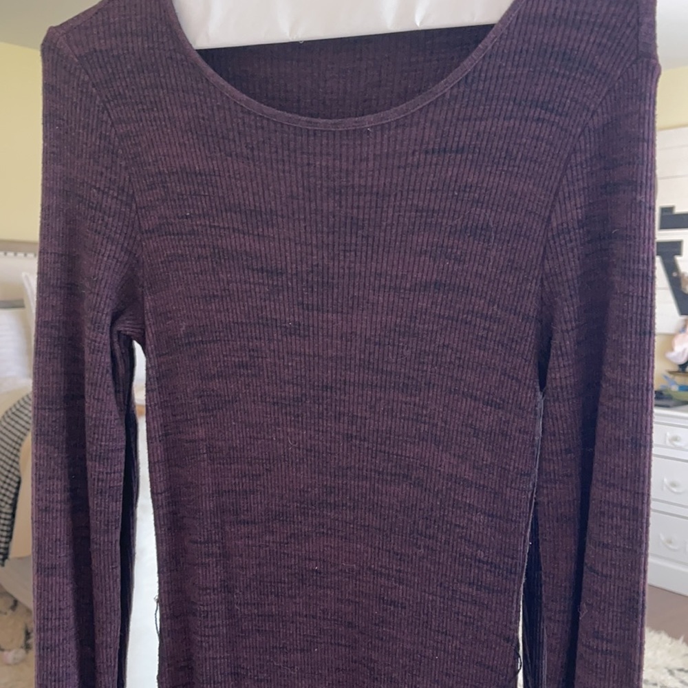 Three dots long sleeve fitted dress - Picture 2 of 2